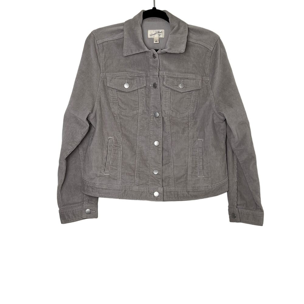 Universal Thread Tan Corduroy Buttoned Jacket - image 3